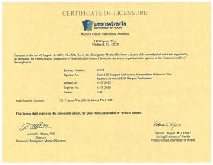 State EMS Licensure